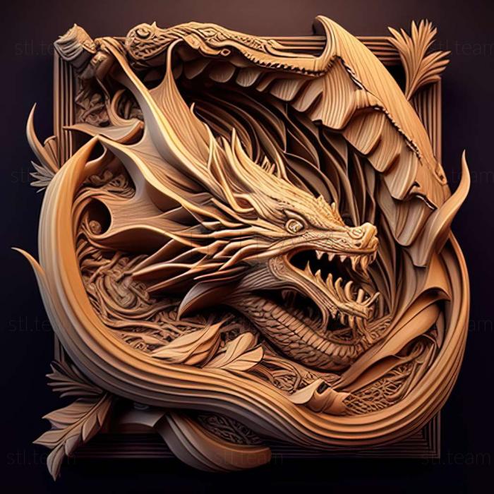 3D модель 3д печать дракона (STL)